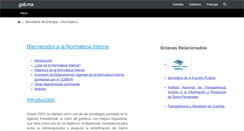 Desktop Screenshot of normateca.energia.gob.mx