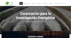 Desktop Screenshot of energia.org.ec